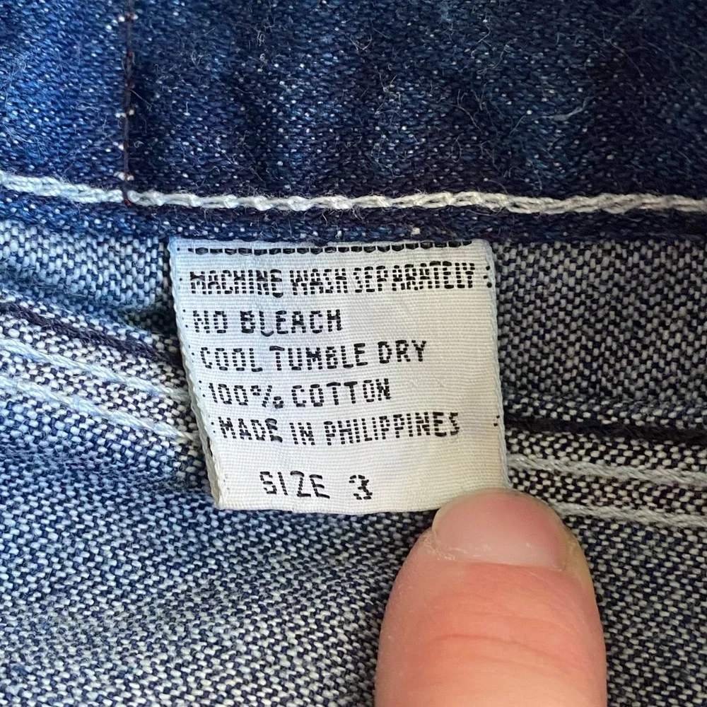 FOXTAILS Junior Vintage Denim Dark Wash Jeans Straight Leg High Rise Size‎ 3